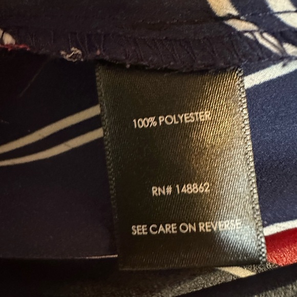 Torrid Navy and Red Chevron Polyester Tank Top - 2X - Picture 5 of 5